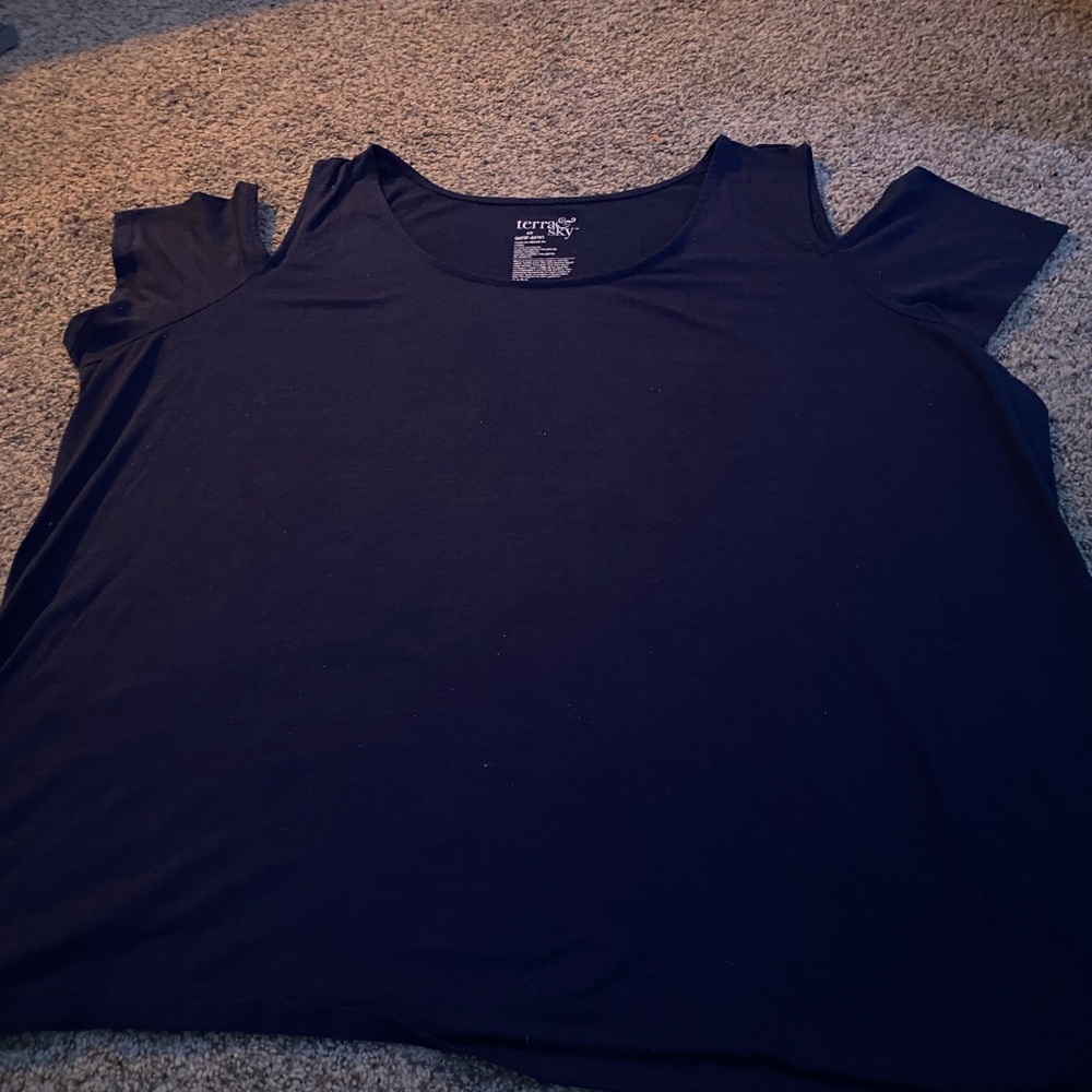 Torrid Black Cold Shoulder Top